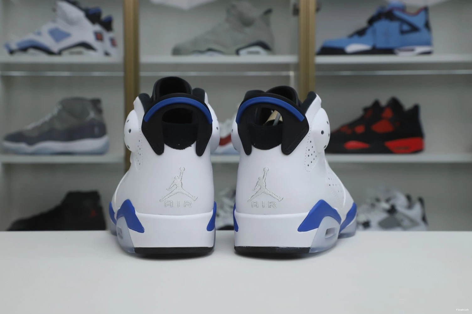JORDAN RETRO 6 SPORT BLUE AIR 0813